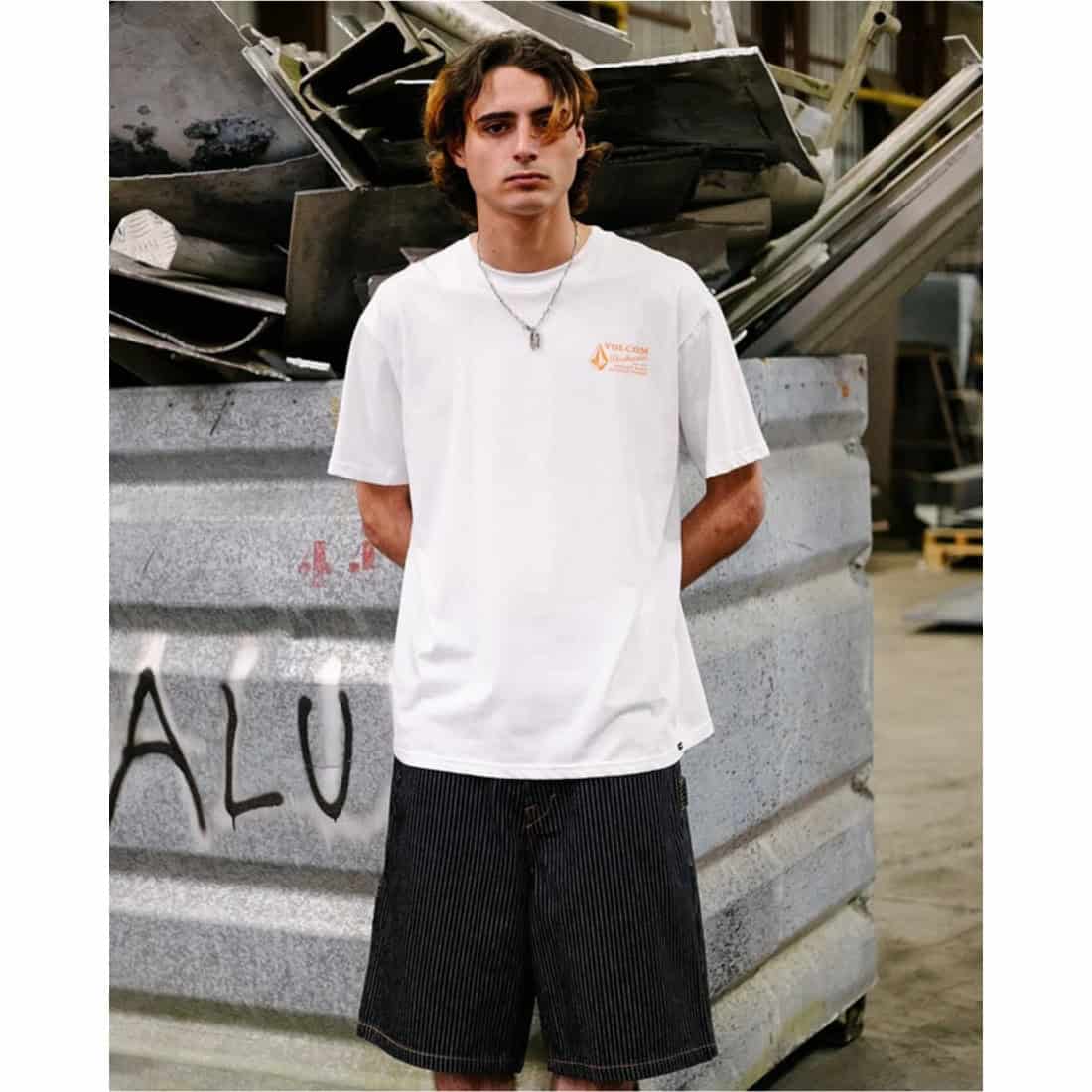 Volcom Work Dialed Short - Black Stripe - Mens Denim Shorts by Volcom