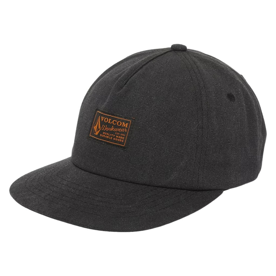 Volcom Workwear Adj Hat - Antique Black - Snapback Cap by Volcom One Size