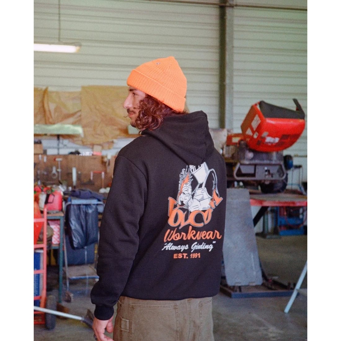 Volcom Workwear Beanie - Orange - Fold Beanie by Volcom