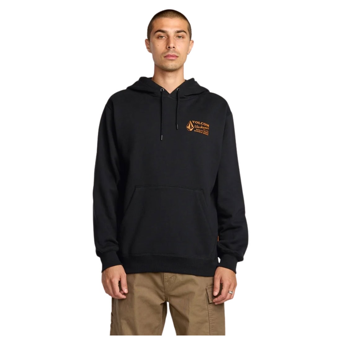 Volcom Workwear Pullover Hoodie - Black - Mens Pullover Hoodie by Volcom