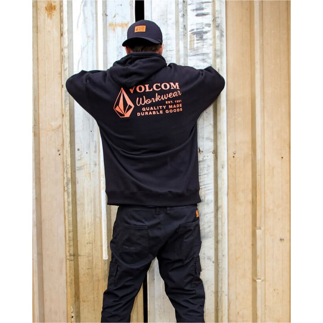 Volcom Workwear Pullover Hoodie - Black - Mens Pullover Hoodie by Volcom