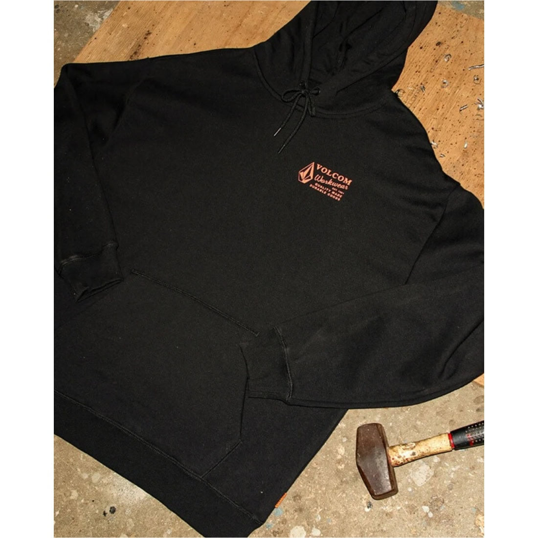 Volcom Workwear Pullover Hoodie - Black - Mens Pullover Hoodie by Volcom