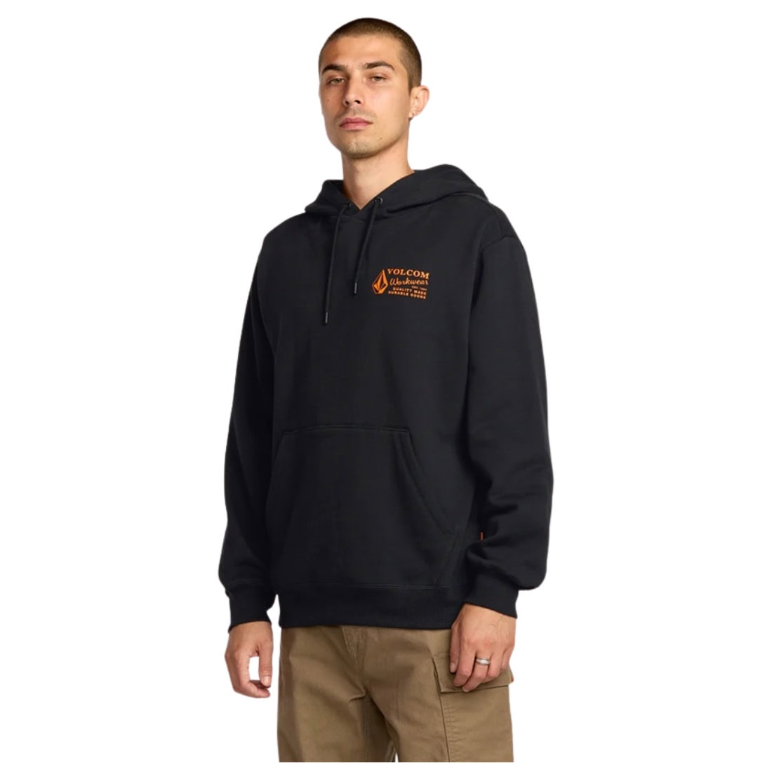 Volcom Workwear Pullover Hoodie - Black - Mens Pullover Hoodie by Volcom