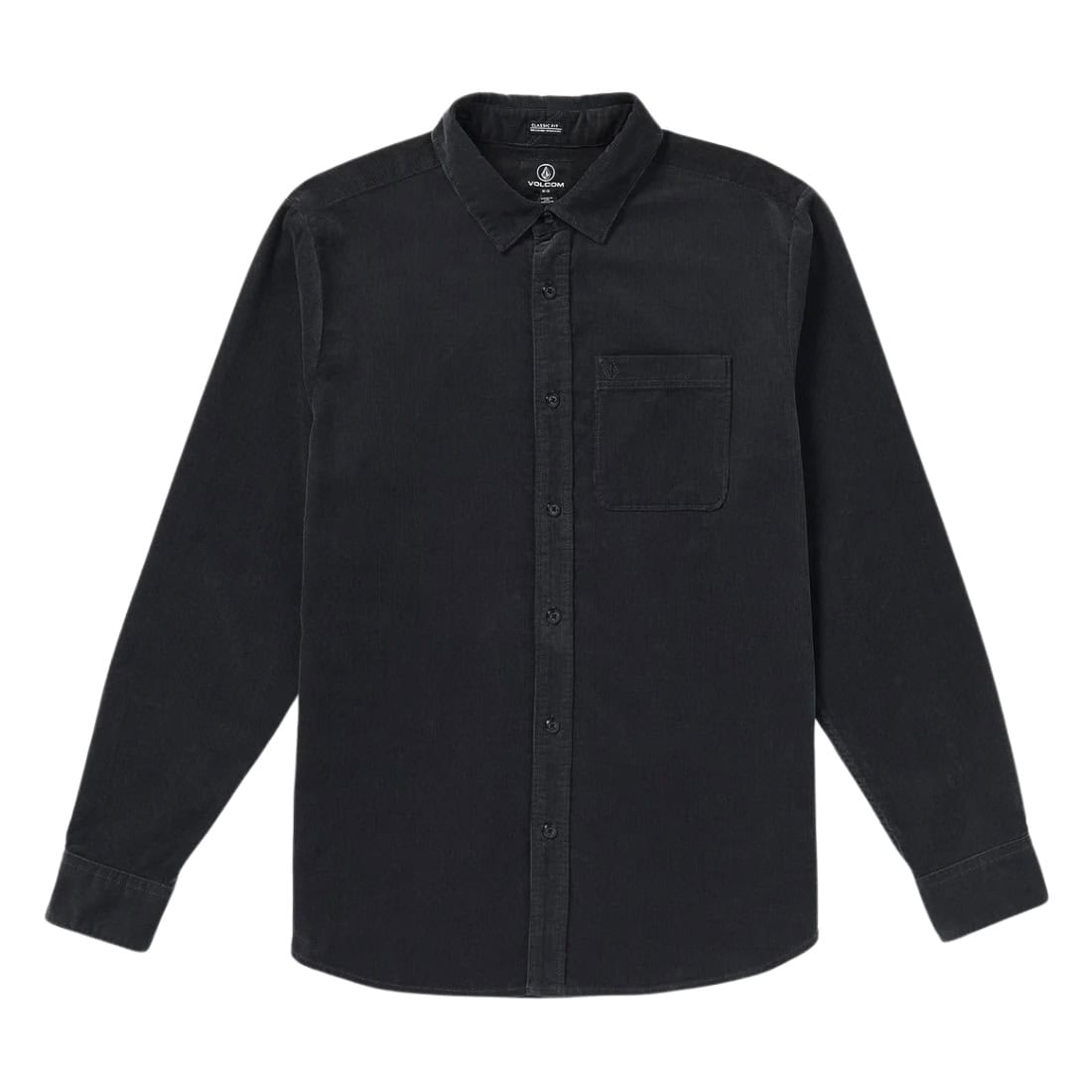 Volcom Zander Longsleeve Shirt - Asphalt Black - Mens Casual Shirt by Volcom