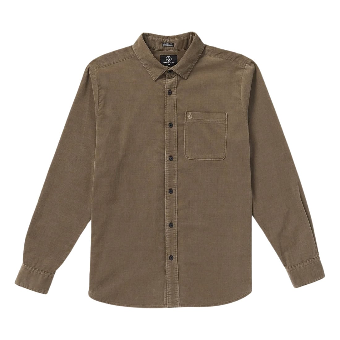 Volcom Zander Longsleeve Shirt - Teak - Mens Casual Shirt by Volcom