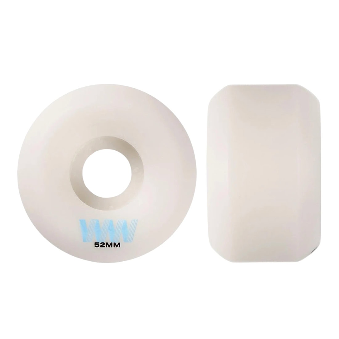 Wayward Wheels 52mm Najera Funnel Pro Skateboard Wheels - White - Skateboard Wheels by Wayward Wheels 52mm