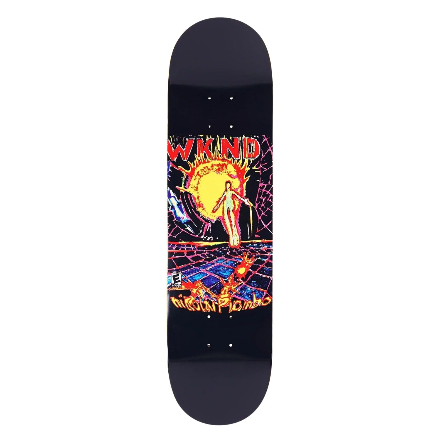 WKND 8.25" Nikolai Piombo Up Level Deck - Black - Skateboard Deck by WKND 8.25 inch