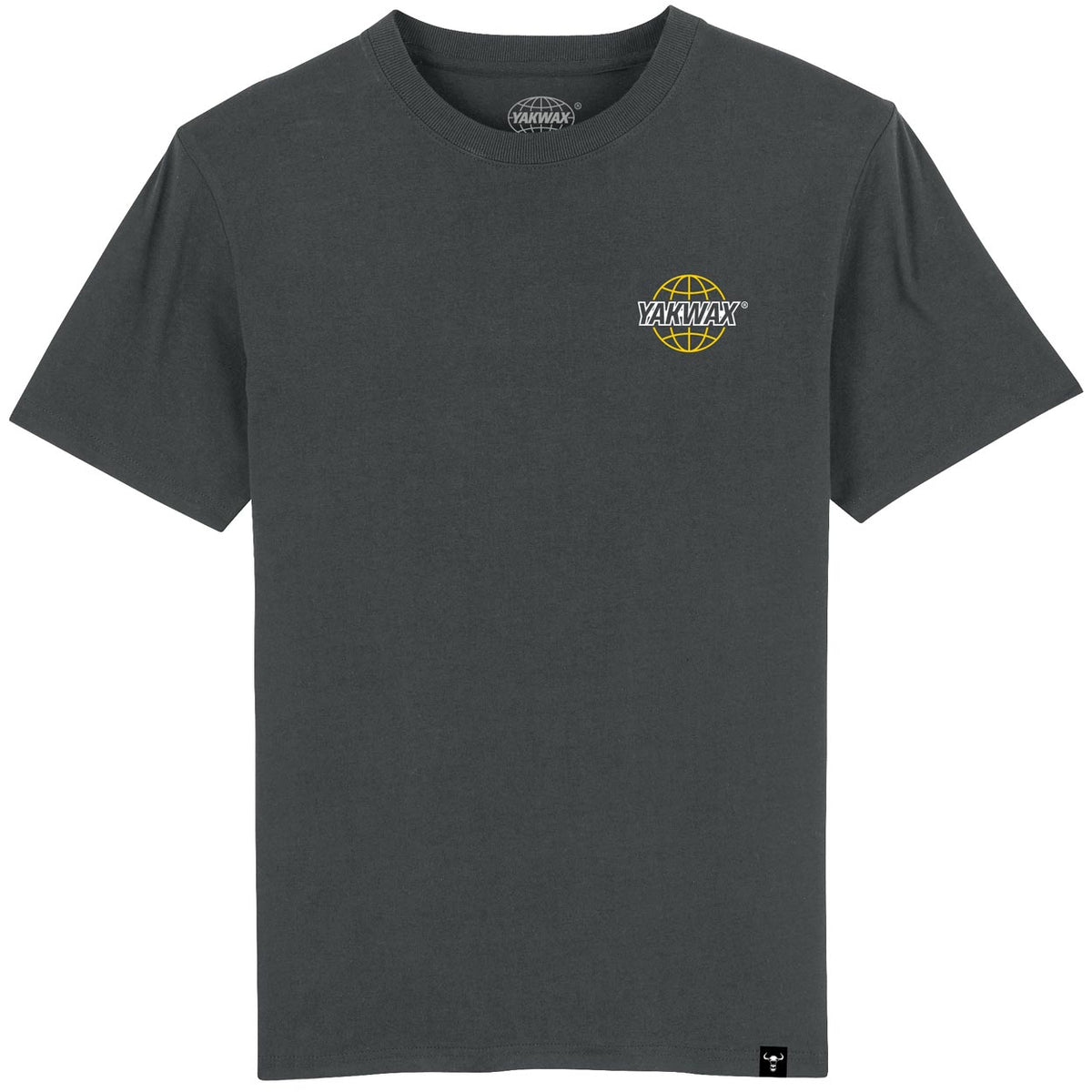 Yakwax Worldwide T-Shirt - Gunmetal/Gold - Mens Graphic T-Shirt by Yakwax