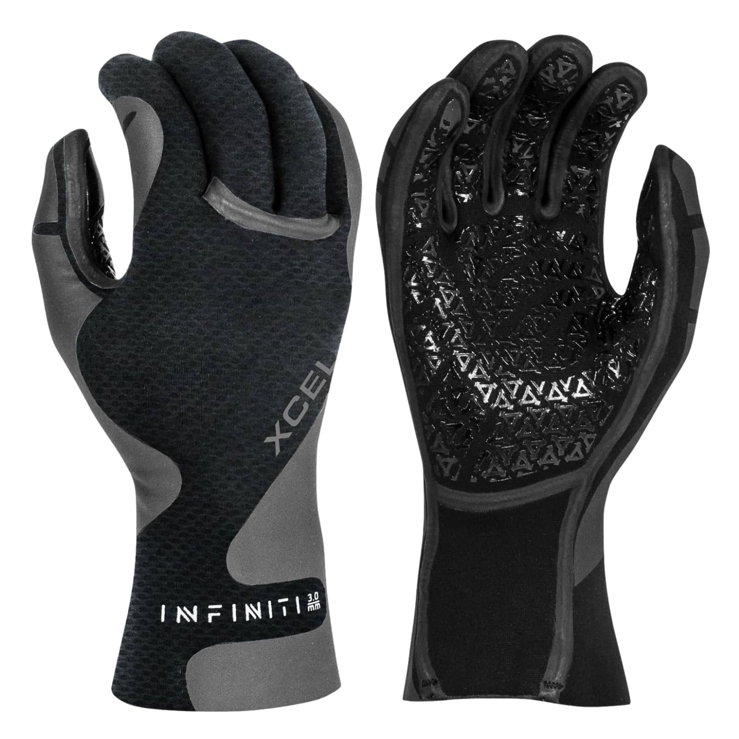 Xcel 1.5mm Infiniti 5-Finger Wetsuit Glove - Black - 5 Finger Wetsuit Gloves by Xcel