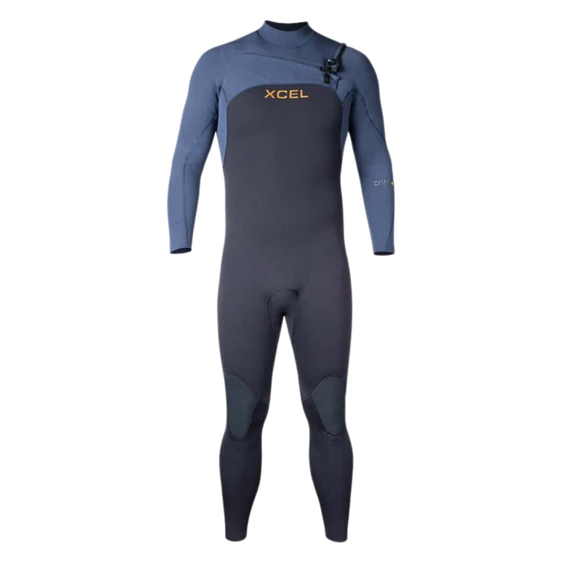 Xcel 3/2mm Comp+ Chest Zip Wetsuit 2025 - Black/Blue Nights - Mens Full Length Wetsuit by Xcel