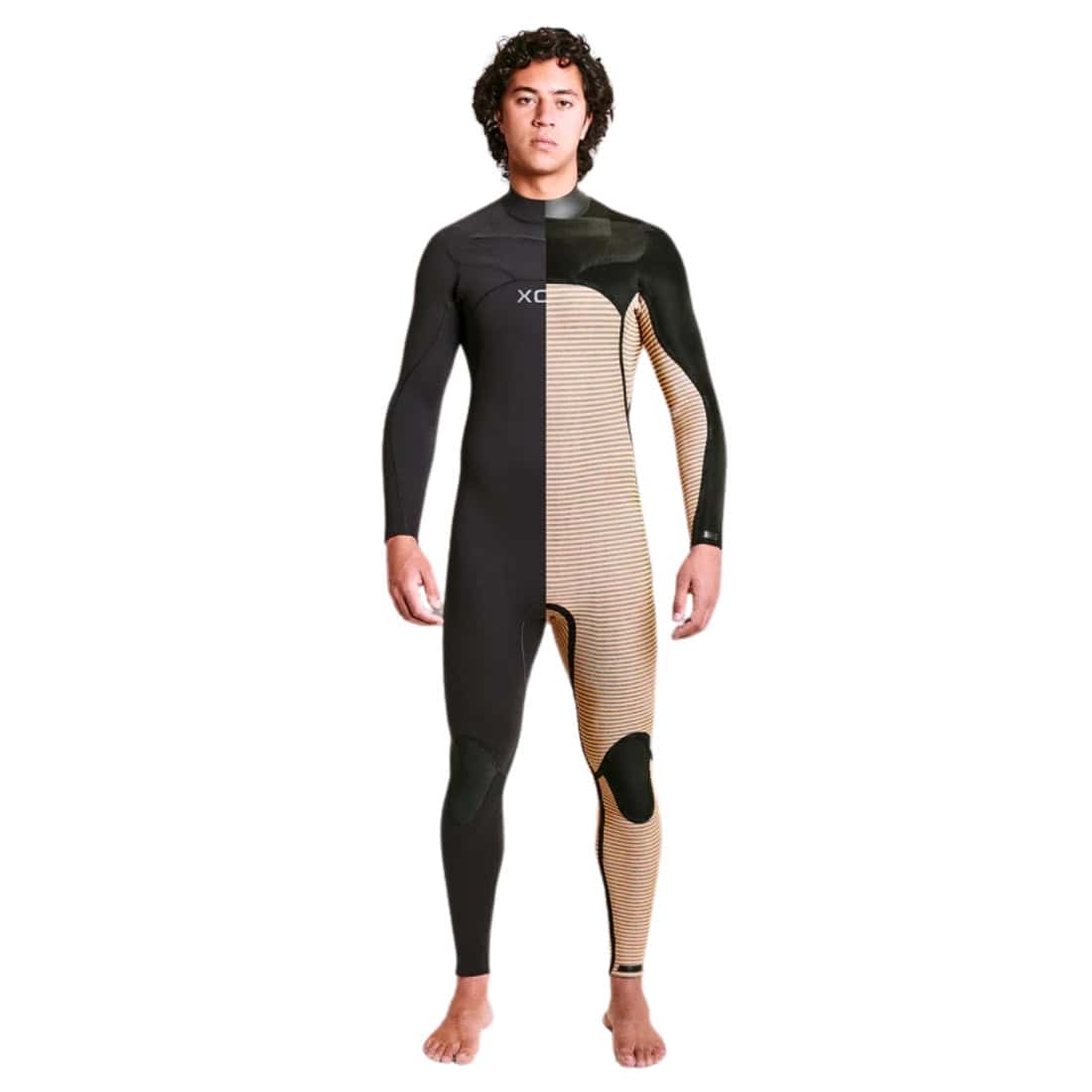 Xcel 3/2mm Comp+ Chest Zip Wetsuit 2025 - Black/Blue Nights - Mens Full Length Wetsuit by Xcel