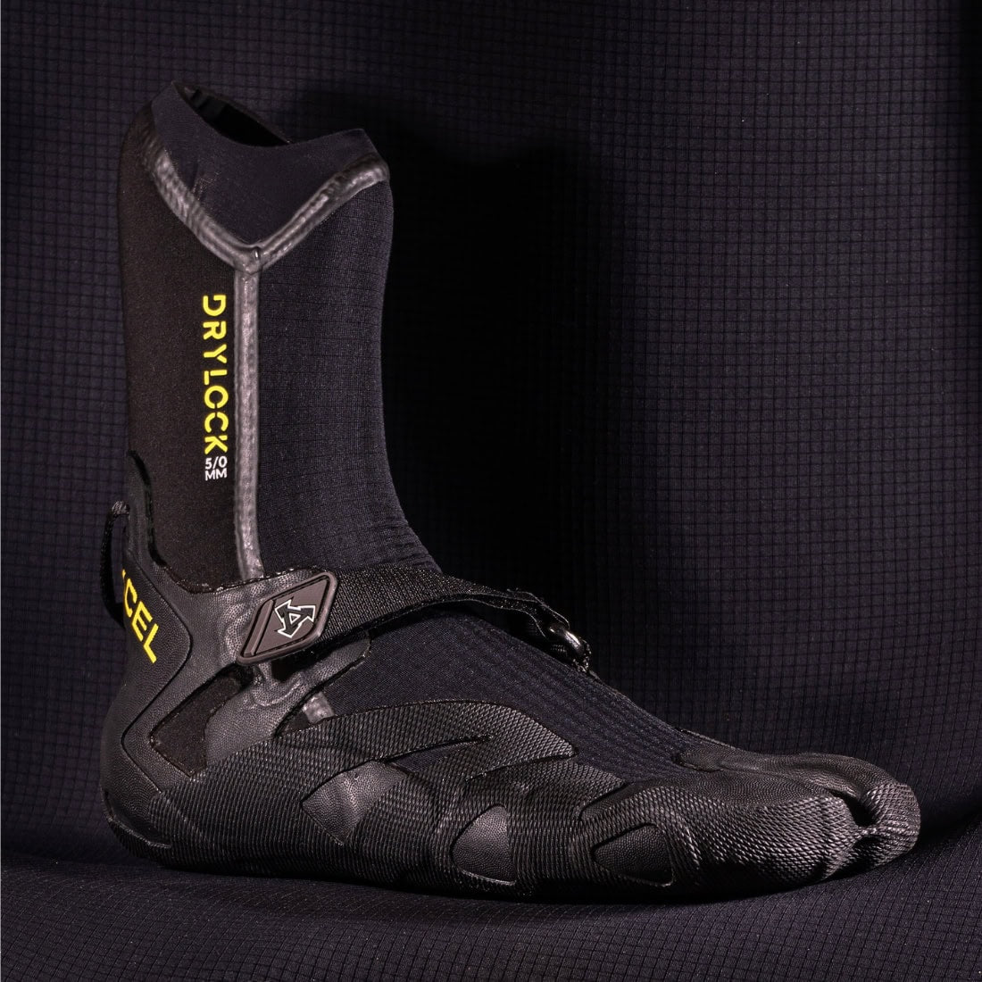 Xcel 5mm Drylock Split Toe Wetsuit Boots - Black F24 - Split Toe Wetsuit Boots by Xcel