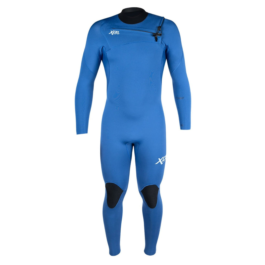Xcel Mens 3/2mm Comp Chest Zip Fullsuit Wetsuit Sapphire Blue