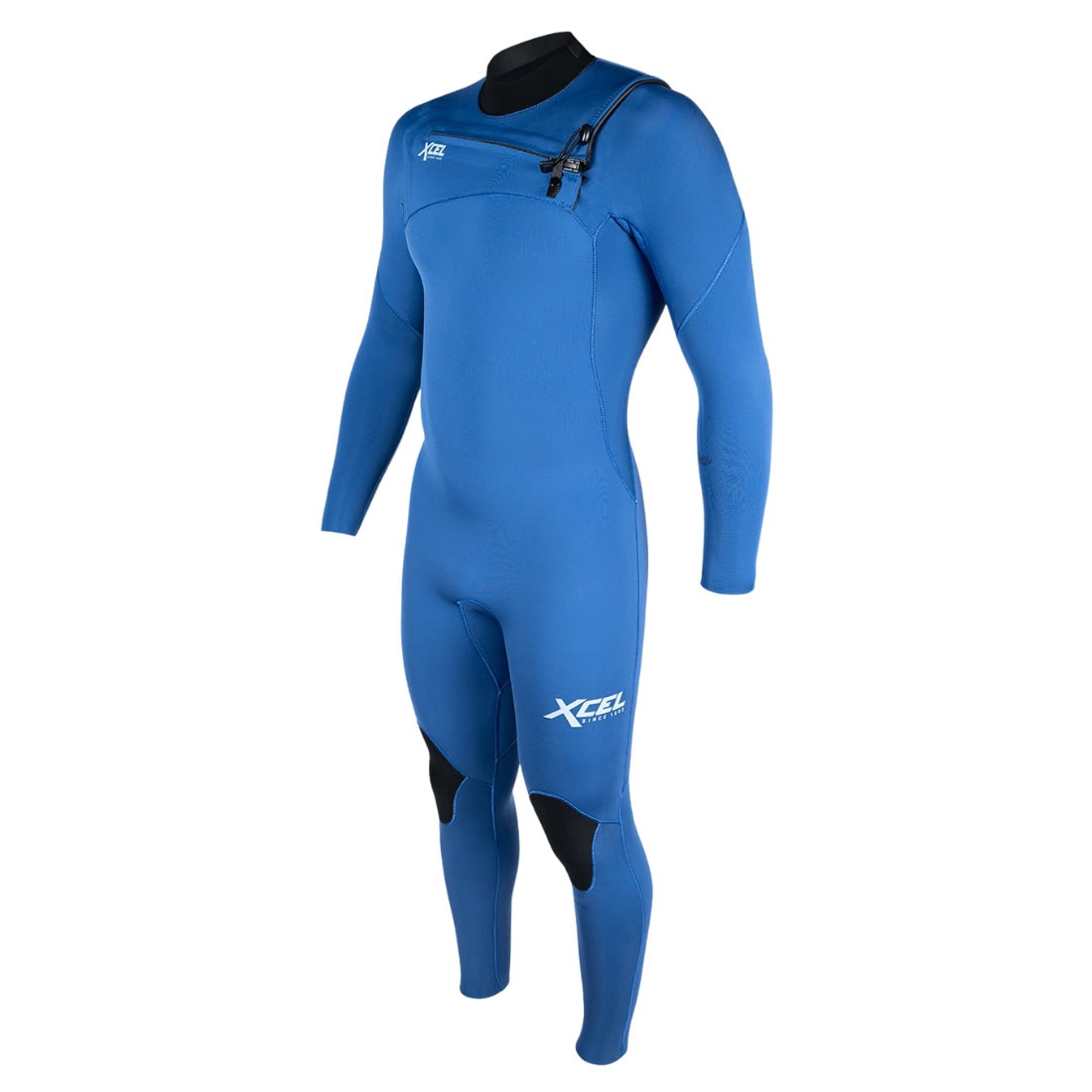 Xcel Mens 3/2mm Comp Chest Zip Fullsuit Wetsuit - Sapphire Blue - Mens Full Length Wetsuit by Xcel