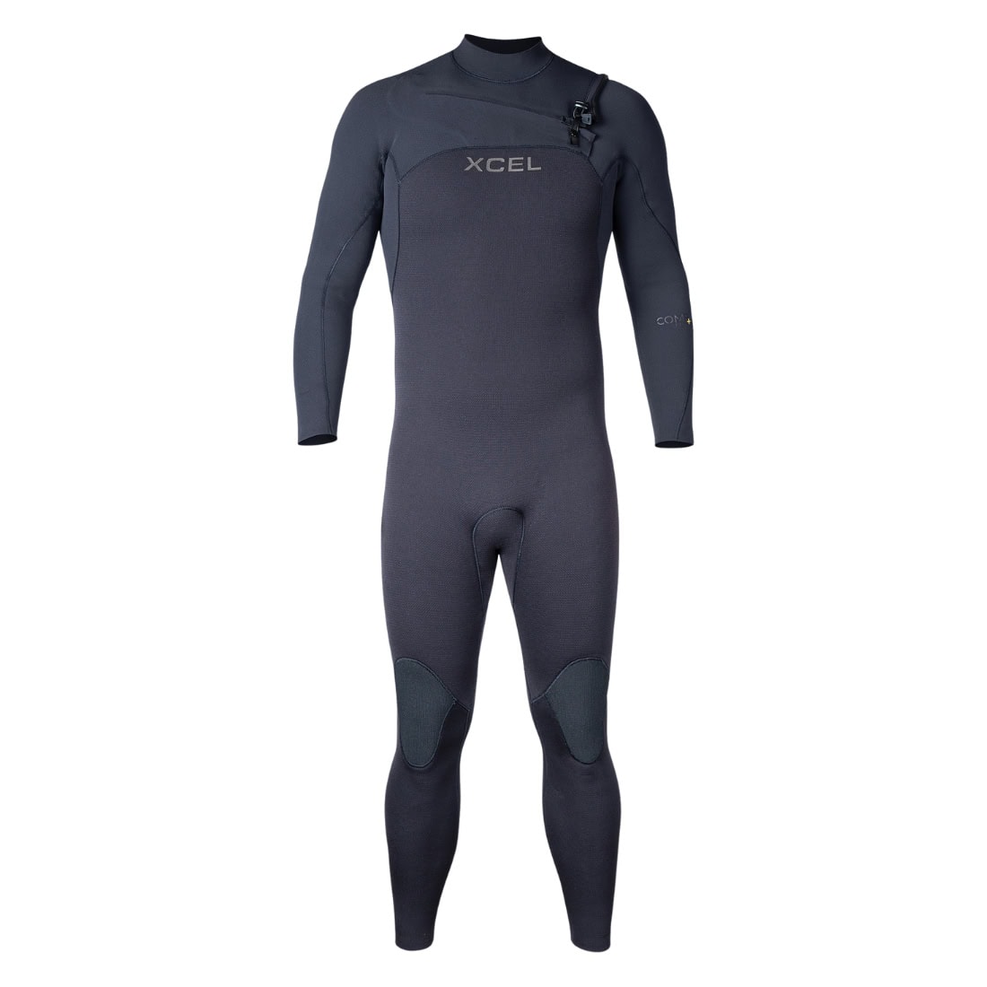 Xcel Mens 5/4mm Comp+ Chest Zip Wetsuit - Black - Mens Full Length Wetsuit by Xcel