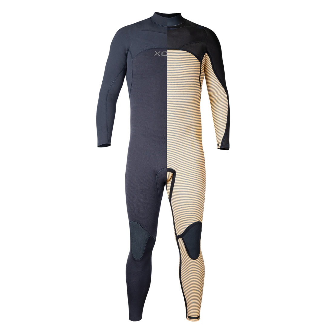 Xcel Mens 5/4mm Comp+ Chest Zip Wetsuit - Black - Mens Full Length Wetsuit by Xcel