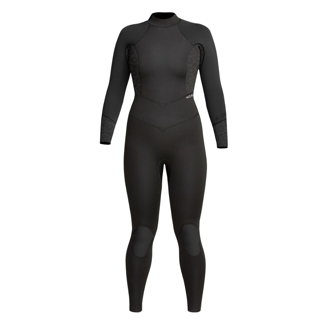 Xcel Womens 3/2mm Axis Backzip Full Wetsuit - Black Flower - Womens Full Length Wetsuit by Xcel