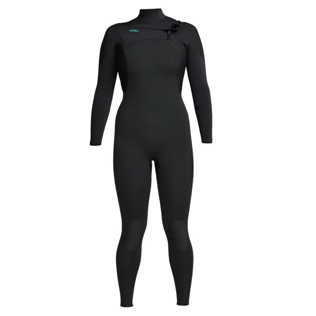 Xcel Womens 3/2mm Comp Chest Zip Fullsuit Wetsuit - Black - Womens Full Length Wetsuit by Xcel