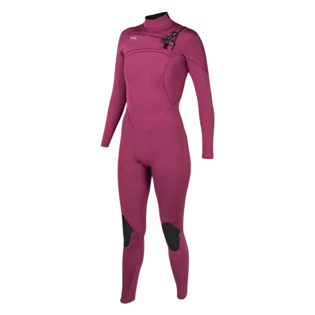 Xcel Womens 3/2mm Comp Chest Zip Fullsuit Wetsuit - Plum - Womens Full Length Wetsuit by Xcel