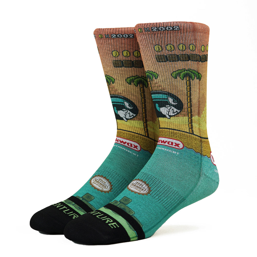 Yakwax Pyramid Level Socks - Multi - Mens Crew Length Socks by Yakwax