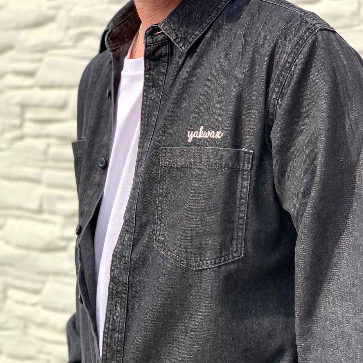 Yakwax Doodle Overshirt - Vintage Black - Mens Casual Shirt by Yakwax