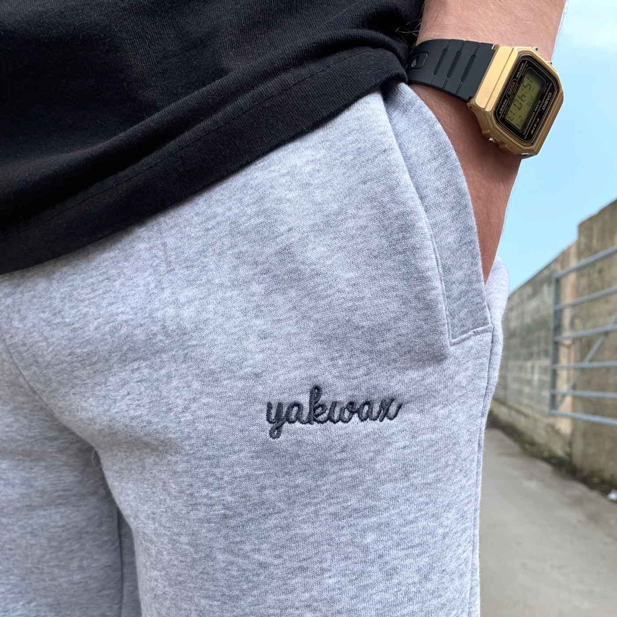 Yakwax Doodle Joggers - Heather Grey - Mens Joggers by Yakwax