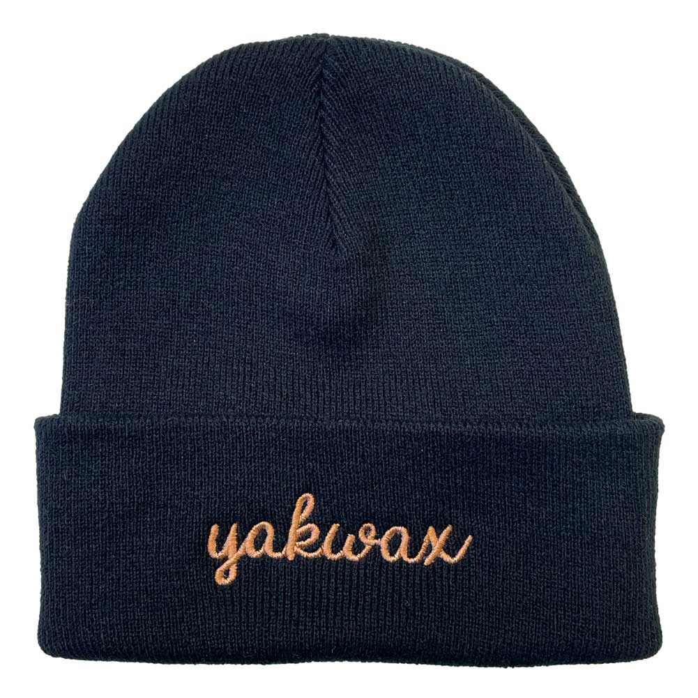 Yakwax Doodle Beanie - Black/Bronze - Fold Beanie by Yakwax