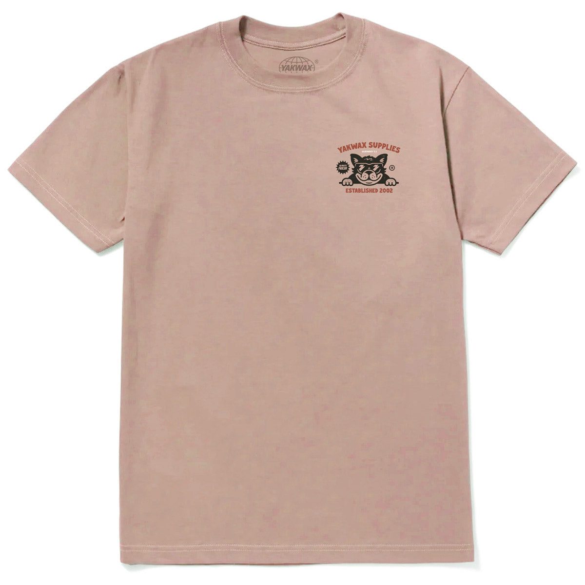 Yakwax Bulldog T-Shirt - Dirty Rose - Mens Graphic T-Shirt by Yakwax