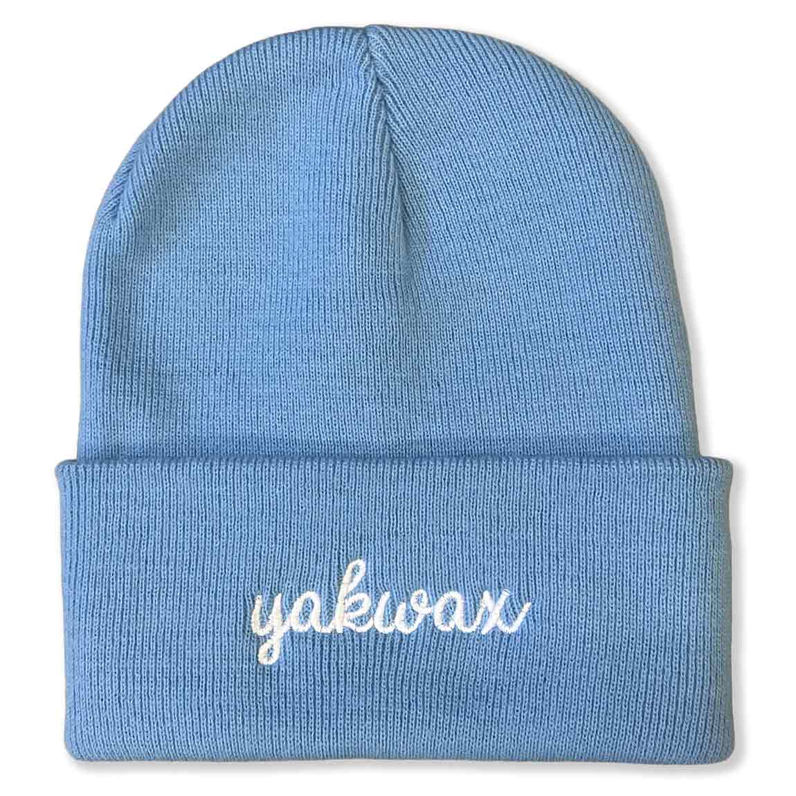 Yakwax Doodle Beanie - Sky Blue - Fold Beanie by Yakwax