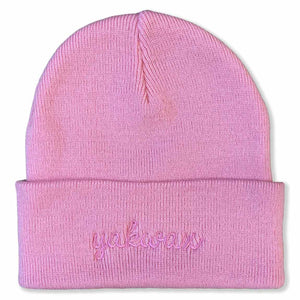 Yakwax Doodle Beanie - Coral - Fold Beanie by Yakwax