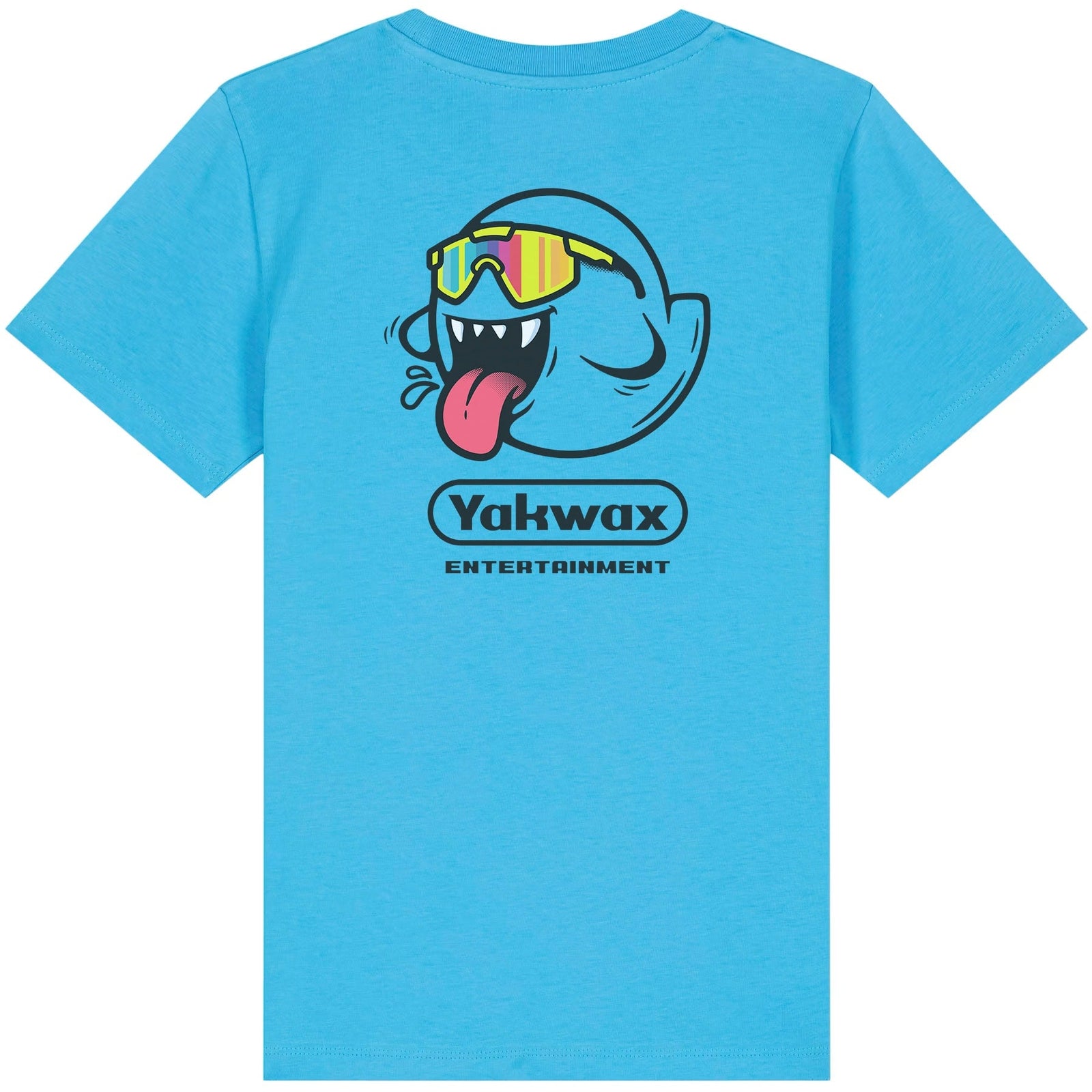 Yakwax Ghost Youth Kids T-Shirt - Aqua Blue - Boys Skate Brand T-Shirt by Yakwax
