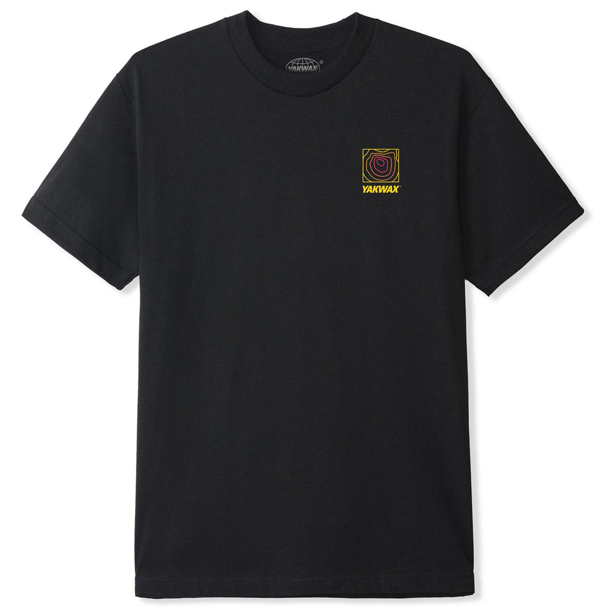 Yakwax Isobar T-Shirt - Black/Heatwave - Mens Graphic T-Shirt by Yakwax