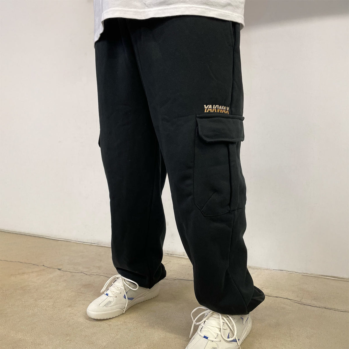 Yakwax Baggy Cargo Joggers - Black - Mens Joggers by Yakwax