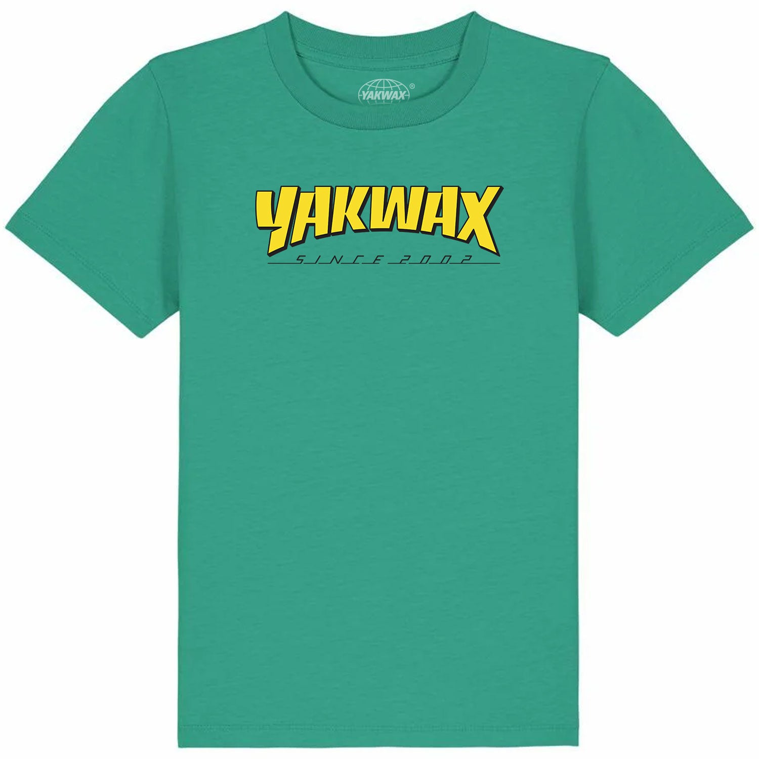 Yakwax Magazine Kids T-Shirt - Green/Yellow - Boys Skate Brand T-Shirt by Yakwax