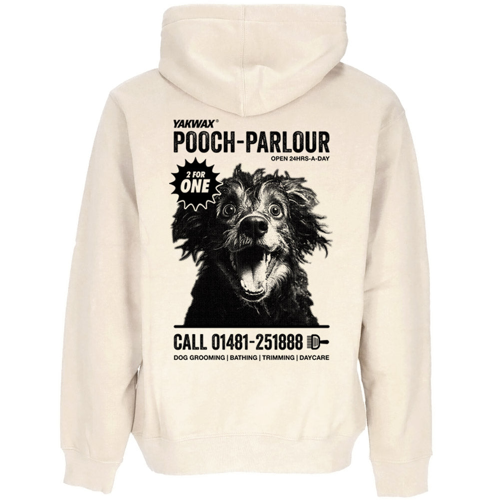 Yakwax Pooch Parlour Hoodie - Natural - Mens Pullover Hoodie by Yakwax