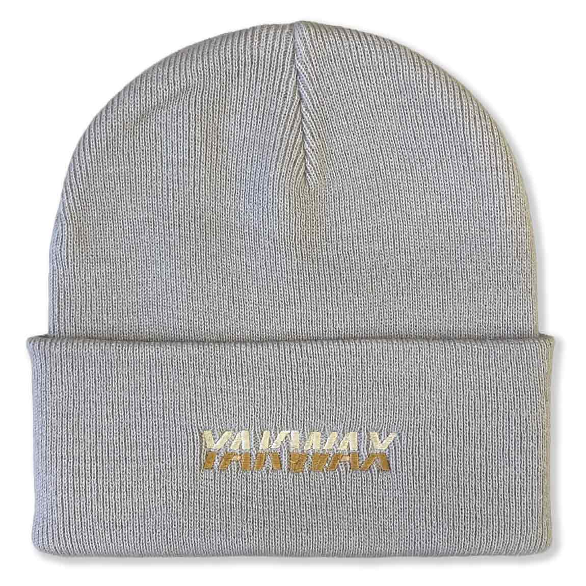 Yakwax Split Logo Beanie - Stone - Fold Beanie by Yakwax