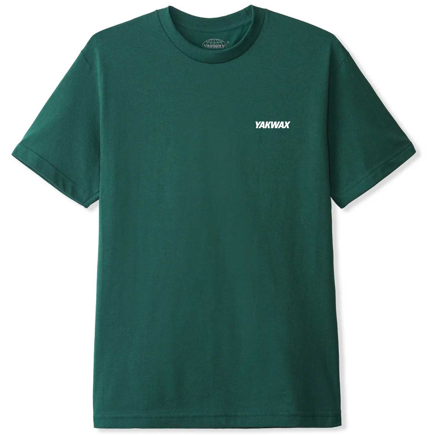 Yakwax Sport Logo T-Shirt - Bottle Green/White - Mens Graphic T-Shirt by Yakwax
