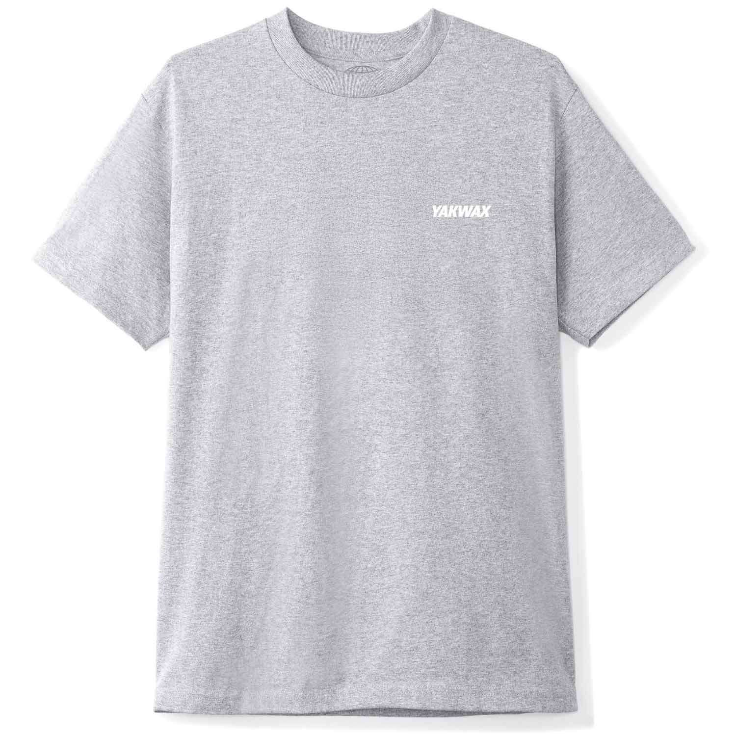 Yakwax Sport Logo T-Shirt - Heather Grey/White - Mens Graphic T-Shirt by Yakwax