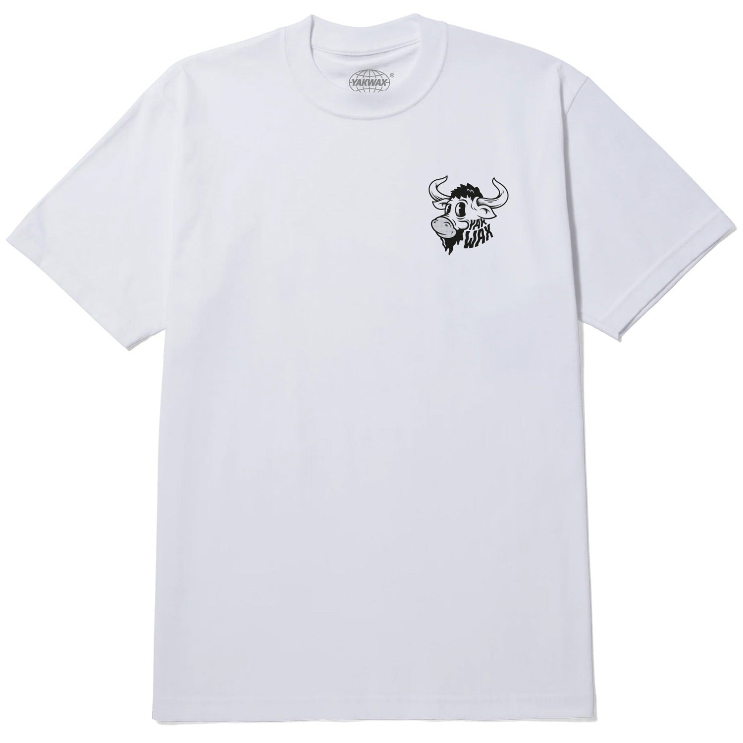 Yakwax Wavy Head T-Shirt White - Mens Graphic T-Shirt by Yakwax