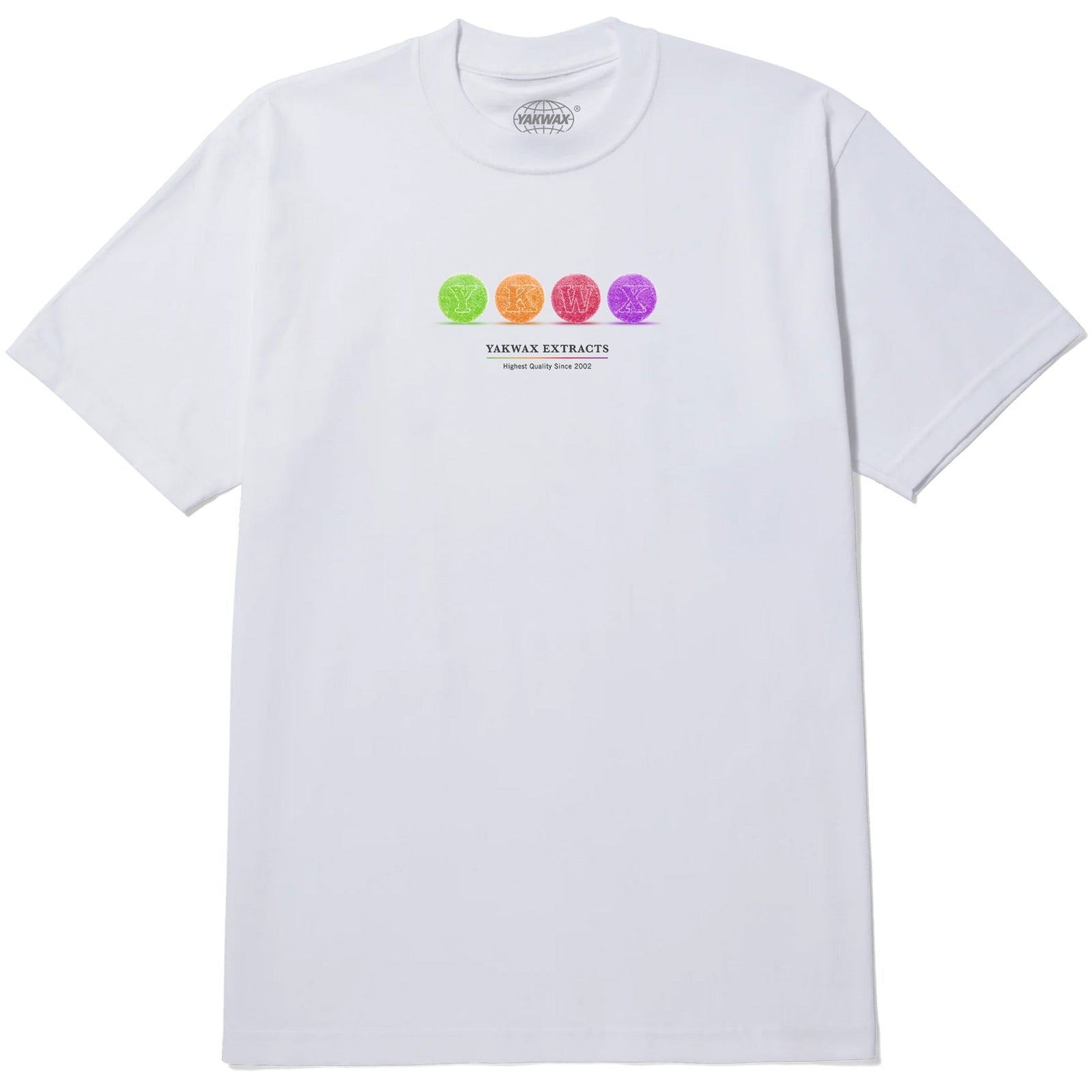 Yakwax Full Spectrum Gummies T-Shirt - White/Tropical - Mens Graphic T-Shirt by Yakwax