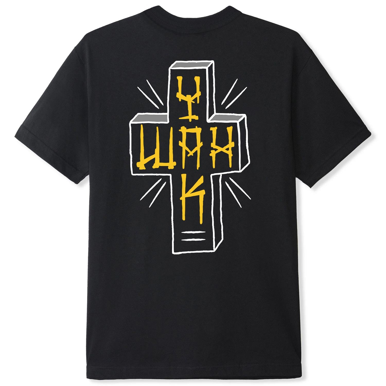 Yakwax Yaktown T-Shirt - Black/Yellow - Mens Graphic T-Shirt by Yakwax