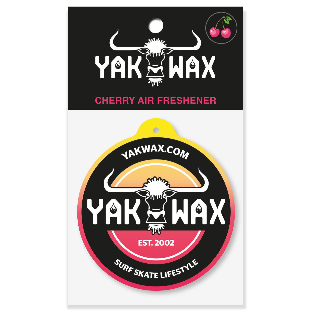 Yakwax Est. 2002 Air Freshener - Cherry Scent - Car Air Freshener by Yakwax
