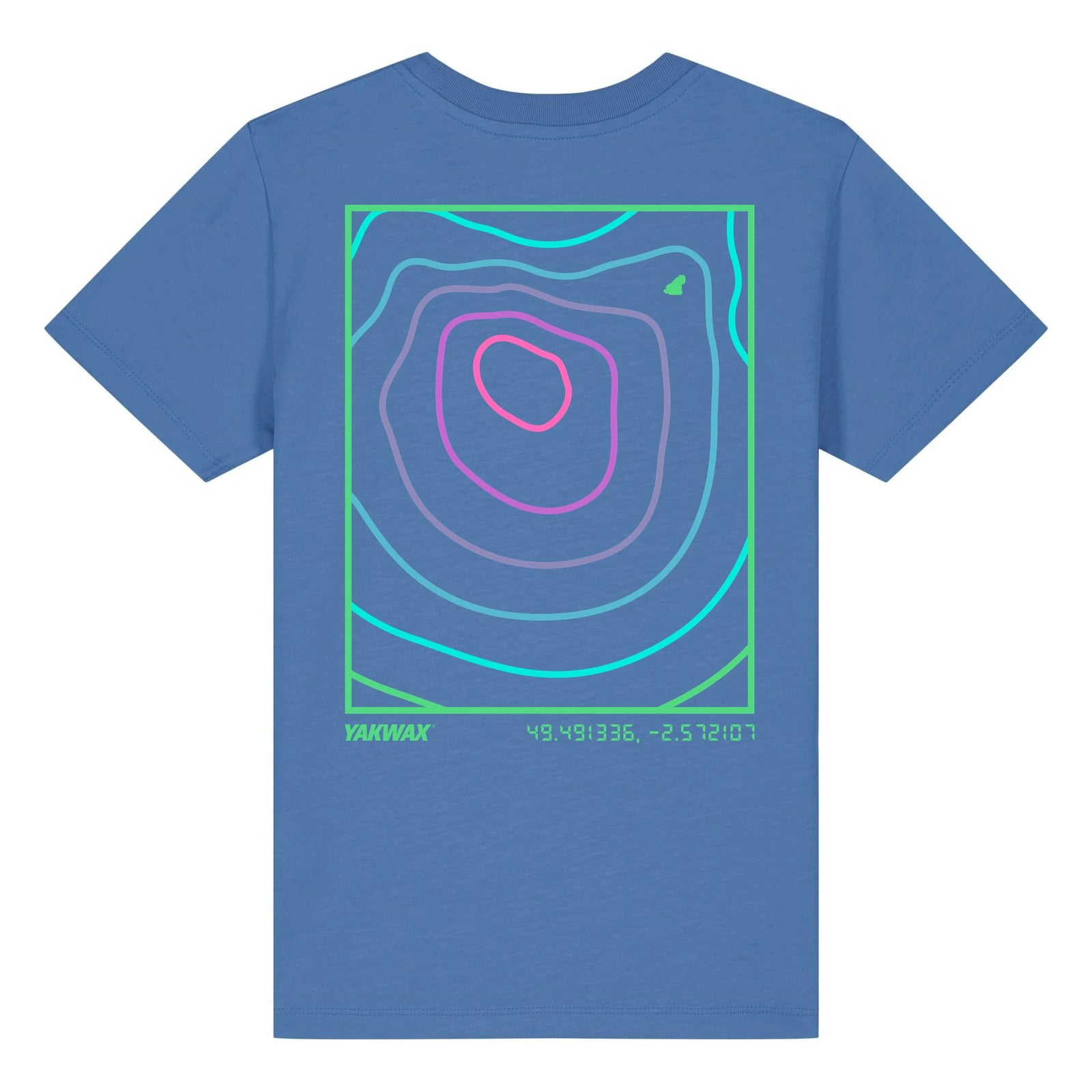 Yakwax Isobar Kids T-Shirt - Blue/Green - Boys Surf Brand T-Shirt by Yakwax