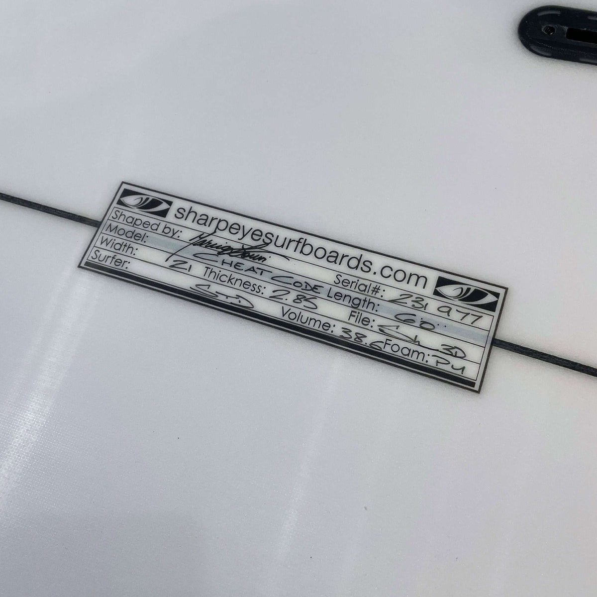 Sharpeye 6'0 Cheat Code Surfboard - White - Shortboard by Sharpeye 6ft 0