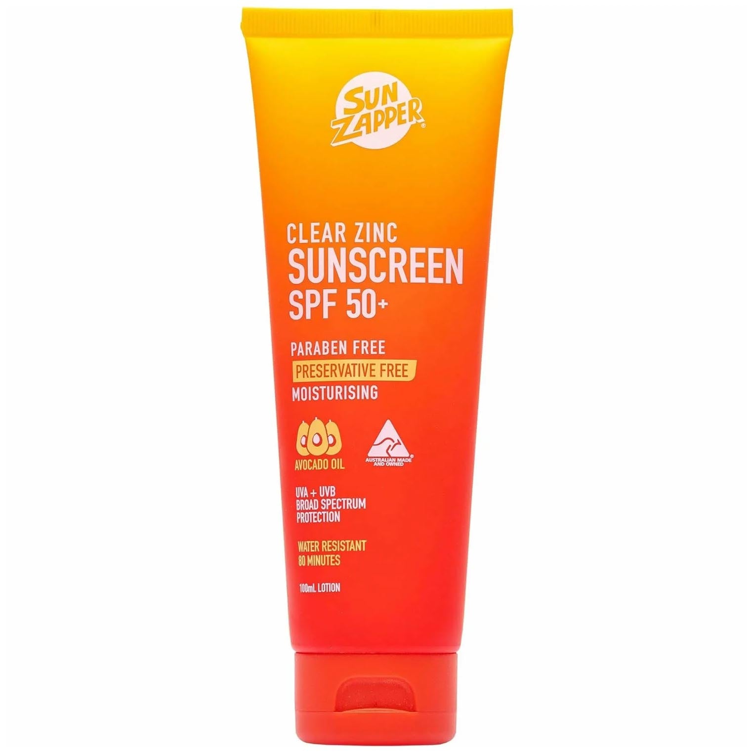 Sun Zapper Clear Zinc Surfers Sun Screen SPF50+ Lotion - Clear - Sunscreen by Sun Zapper 100ml