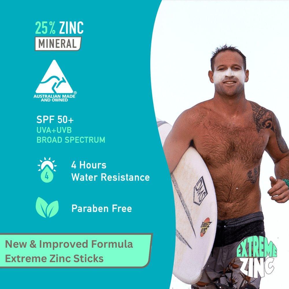 Sun Zapper Extreme Zinc SPF50+ Face Stick - Green Sea