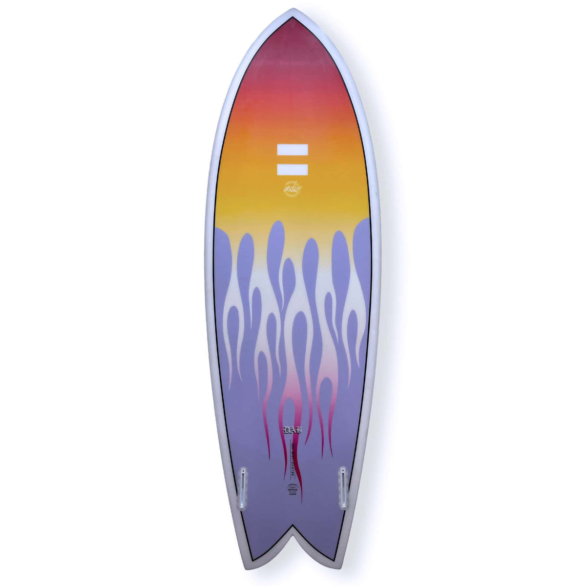 Indio 5'9 Dab Fish Epoxy Surfboard - Fire - Shortboard by Indio 5ft 9