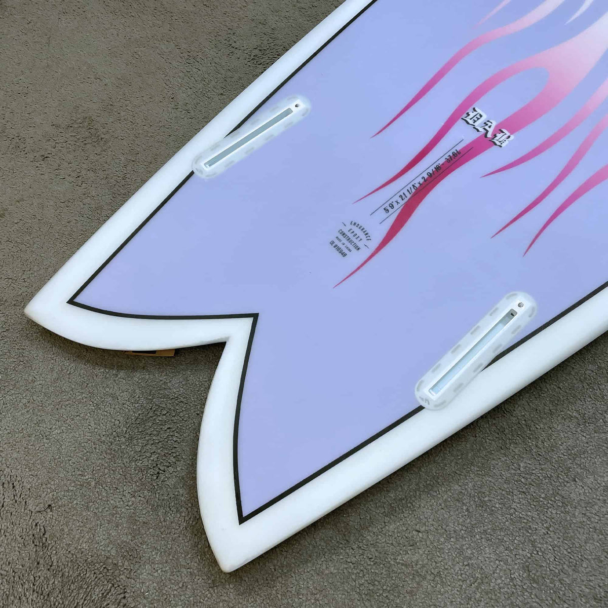 Indio 5'9 Dab Fish Epoxy Surfboard - Fire - Shortboard by Indio 5ft 9