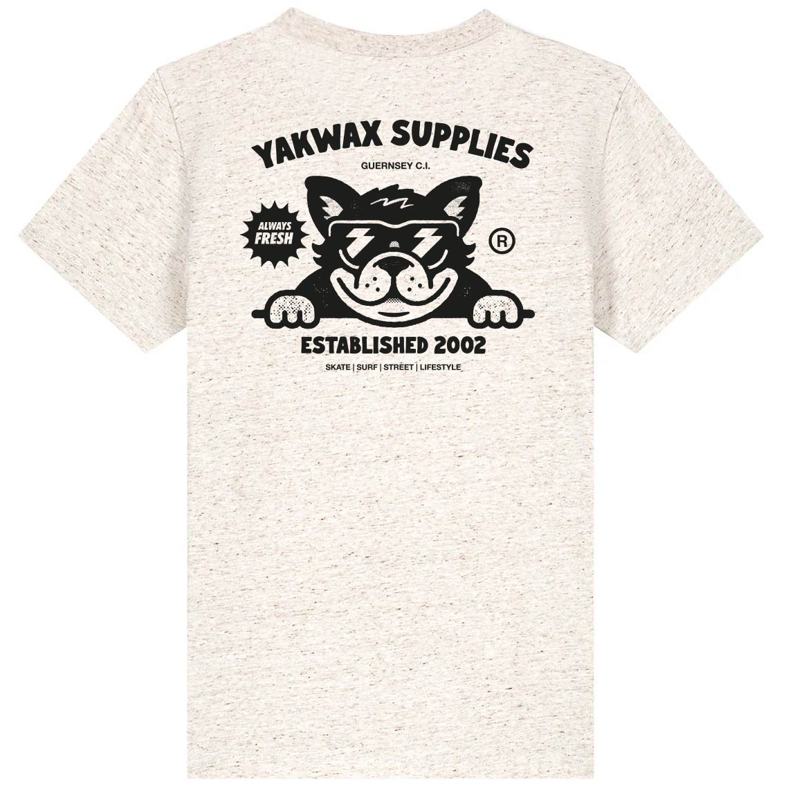 Yakwax Kids Bulldog T-Shirt - Oatmeal - Boys Surf Brand T-Shirt by Yakwax