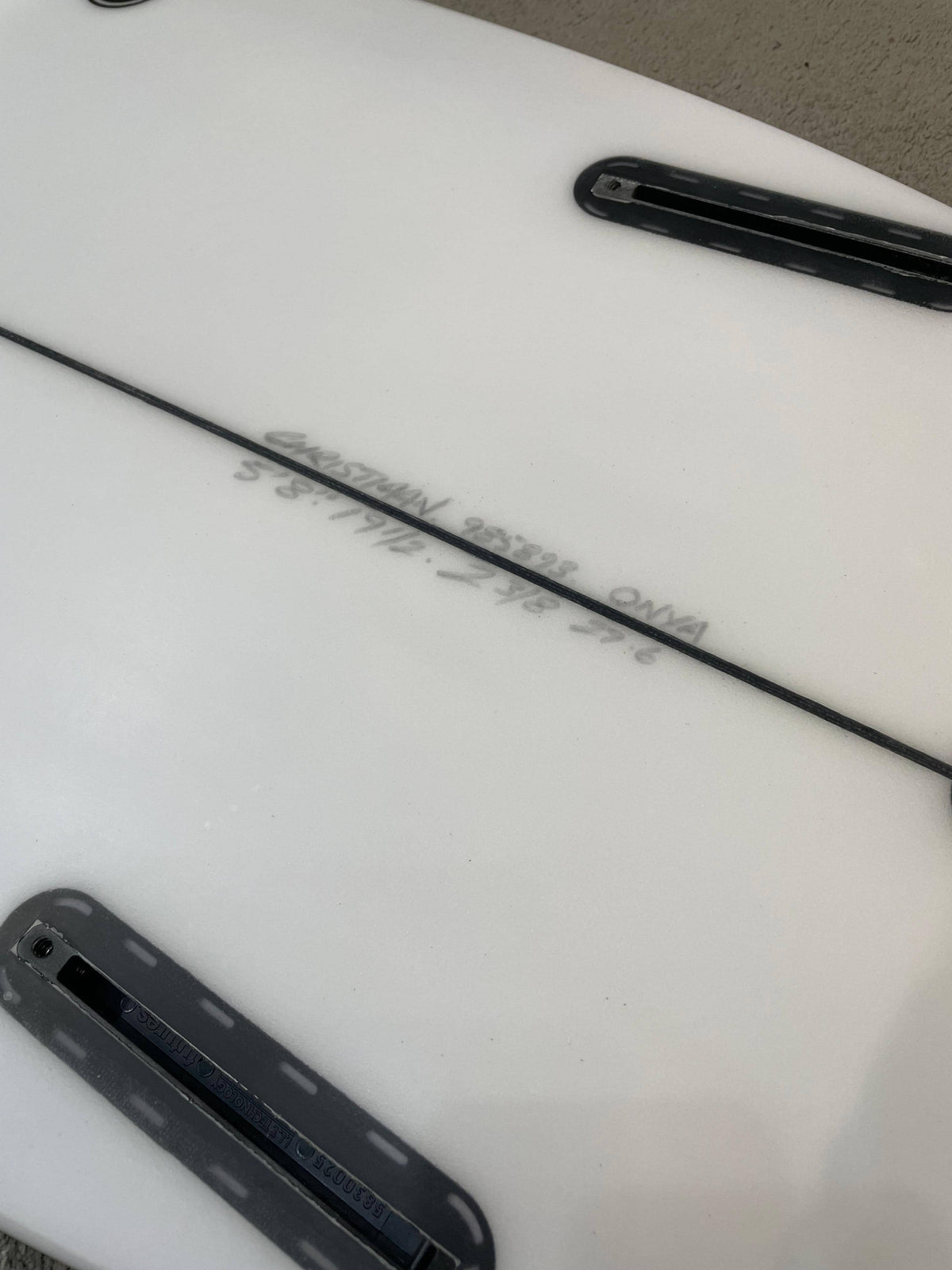 Bradley 5'8 Onya Swallow Tail Surfboard - White - Shortboard by Bradley 5ft 8